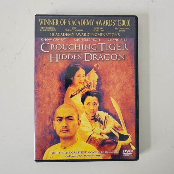 Crouching Tiger, Hidden Dragon DVD 2000 Widescreen - Chow Yun-Fat, Michelle Yeoh - Picture 1 of 3